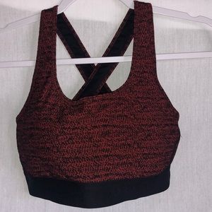 Under Armour large compression sports bra.